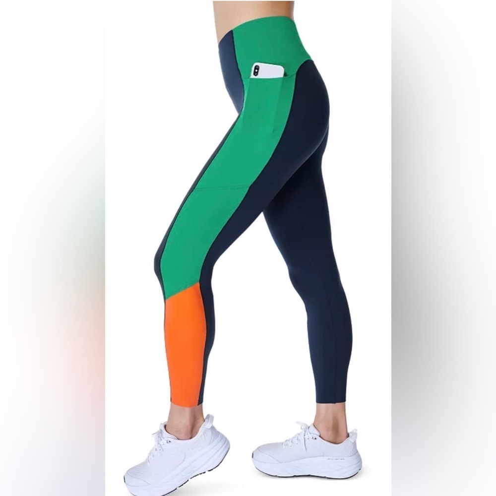 SWEATY BETTY COLOR BLOCK POWER LEGGINGS SIZE XXL